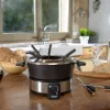 Fondiu rinkinys Taurus FF2 2 L 8 asmenims, nerūdijančio plieno korpusas, 1000 W, 230 V, juodas/sidabrinis