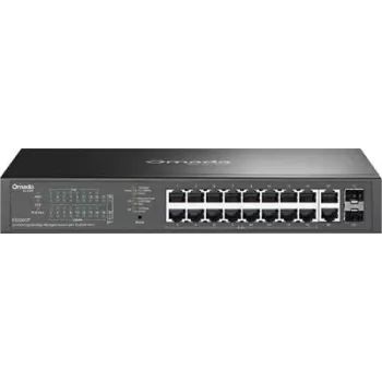 Tinklo jungiklis TP-LINK OMADA ES220GP valdomas 18x Gigabit (10/100/1000) su PoE+ palaikymu