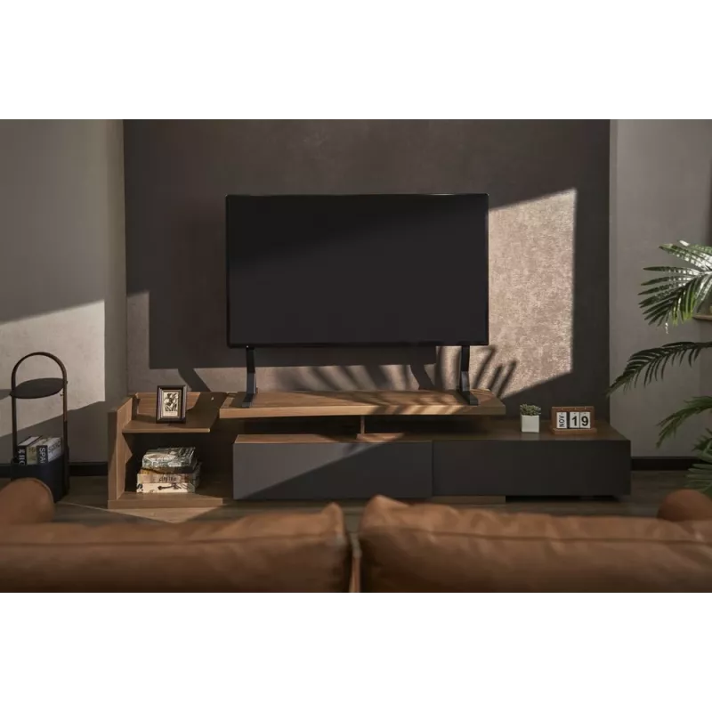 Ant grindų TV stovas GEMBIRD TVS-D90F-01 45–90 colių televizoriams, plieninis, fiksuoto aukščio, VESA 200x200–800x400, maks. apkrova 60 kg, 970×800×525 mm