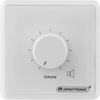 Omnitronic ELA LS-Regler 80711002 10 W monofoninis baltas garsumo reguliatorius viešojo adresavimo sistemoms