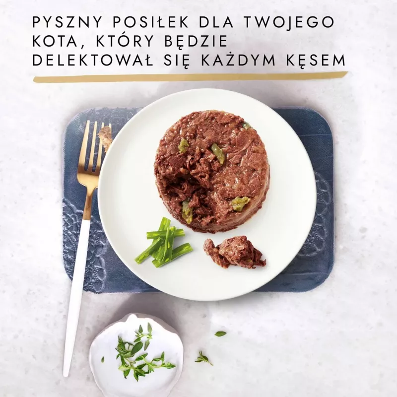 GOURMET GOLD - Sotus pyragas su ėriena ir šparaginėmis pupelėmis 85g