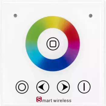 EUROLITE 50531118 RGB RF sieninis LED juostos plokščių valdiklis su belaidžiu nuotolinio valdymo pultu