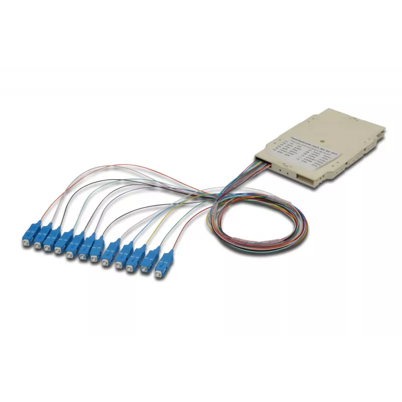 Splicingo kasetė Digitus A-96522-02-UPC-4 su 12 pigtailų SC OM4