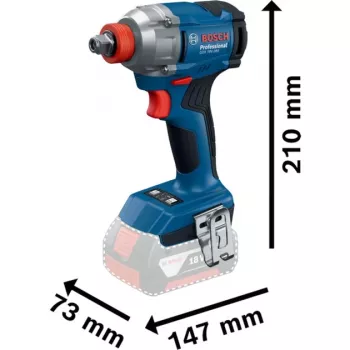 Belaidis smūginis veržliasukis GDX 18V-285 Professional, 18V (mėlynas, 2x ličio jonų akumuliatorius 4,0 Ah, L-BOXX dėkle)
