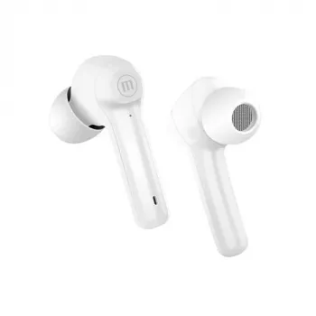 Belaidės ausinės Maxell Dynamic+ su įkrovimo dėklu Bluetooth baltos