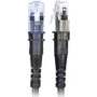PatchSee ThinPATCH jungiamasis kabelis - RJ-45 (M) į RJ-45 (M) - 2,1 m - 4,9 mm - FTP - CAT 6a - IEEE 802.3at - ekranuotas, be halogenų - juoda (TP-6A-F/7)