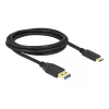 Delock SuperSpeed USB 3.2 Gen 1 USB-A–USB-C kabelis, 2 m, juodos spalvos