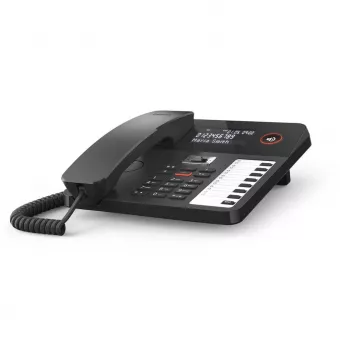 DECT laidinis telefonas Gigaset DESK 800A su laidiniu rageliu, 200 kontaktų telefono knyga, juodas