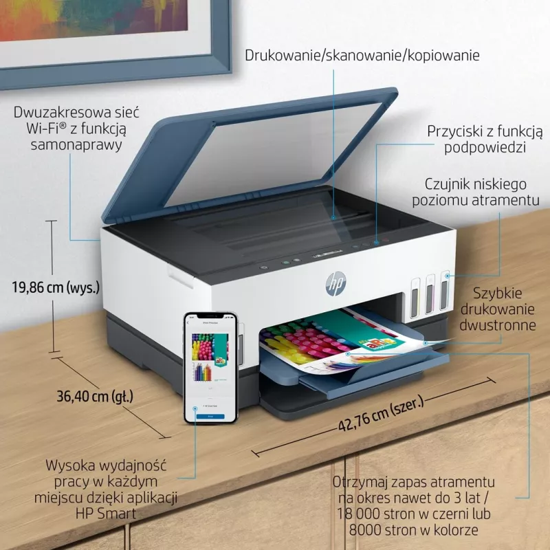 HP Smart Tank 675 Daugiafunkcis rašalinis spausdintuvas A4 4800 x 1200 DPI 12 ppm Wi-Fi
