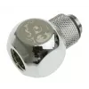 Bitspower Adapter T-Splitter G1/4 colio AG į 2x G1/4 colio IG - Sukamas, TII, Sidabrinis Blizgus