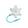 Belkin F8Z274BT - Green - White - 1x 3.5mm - 5x 3.5mm - Male - Female
