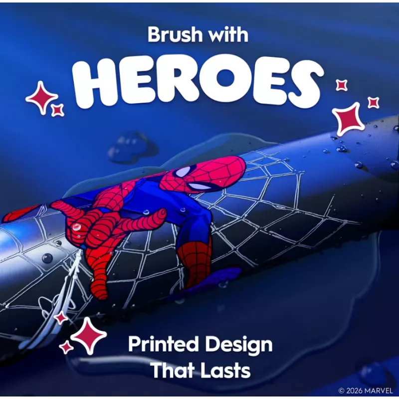 Elektrinis dantų šepetėlis BRAUN Oral‑B iO Kids Marvel Spiderman – įkraunamas, 3 režimai, 2 minučių muzikinis laikmatis, kelioninis dėklas, 1 šepetėlio galvutė, ličio jonų