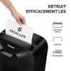 Fellowes Powershred LX25 kryžminio pjovimo smulkintuvas, juodas, 11,5 l, 6 lapų, kreditinių kortelių smulkinimas