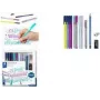 Rankinio šrifto rinkinys Staedtler 100% PEFC – teptukiniai ir smulkūs rašymo įrankiai