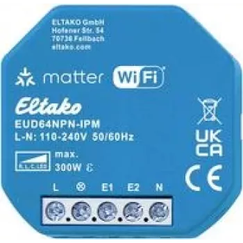 Bevielis reguliavimo modulis Eltako EUD64NPN-IPM 300W 230V LED ir kaitrinėms lemputėms