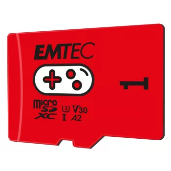 „Emtec“ 1TB UHS-I U3 V30 A2 „Gaming Rouge“ microSDXC atminties kortelė (ECMSDM1TXCU3G)
