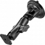 RAM Mounts Twist-Lock žemo profilio siurbtukinis laikiklis su dvigubu rutuliniu jungtimi, juodas RAP-B-166-2U
