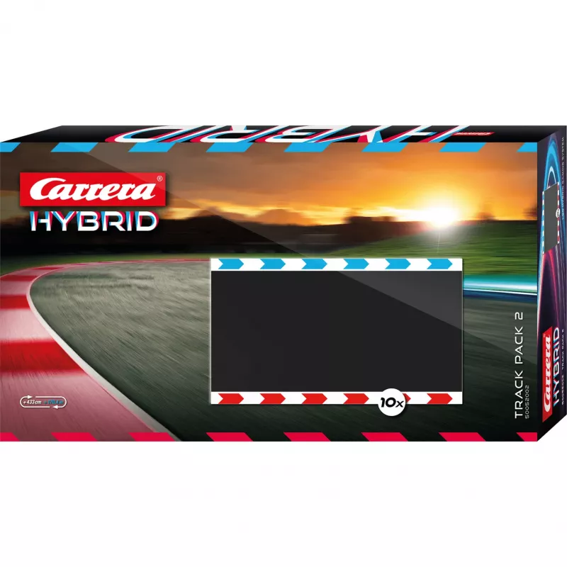 CARRERA Hybrid Track Pack 2 plėtinys / automobilio rinkinys – papildomi bėgiai ir lenktyninis automobilis