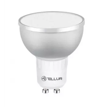 LED protinga lemputė Tellur GU10 5W RGB reguliuojamo ryškumo – GU10 lizdas, 5W, RGB, išmanus valdymas