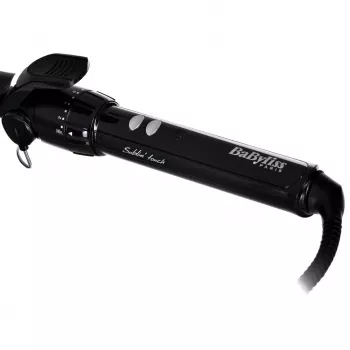 Garbanojimo žnyplės BABYLISS Pro 180 19mm – 19 mm cilindras, 150–180°C, 10 kaitinimo lygių, sukamas laidas, rožinė/juoda
