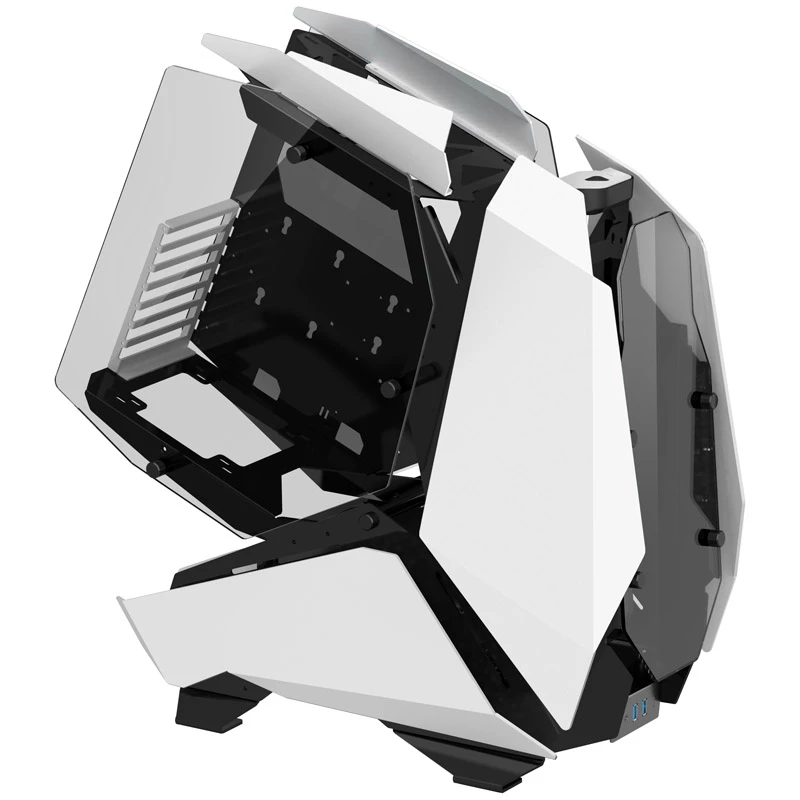 PC Big-Tower korpusas Jonsbo MOD5 grūdintas stiklas baltas