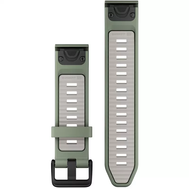 Garmin Quickfit 010-13391-02 keičiamas dirželis 20 mm, žalia/pilka, silikoninis