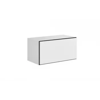 Spintelė laikymui cama meble ROCO RO3, pastatoma prie sienos, 75×37×39 cm, balta/juoda/balta