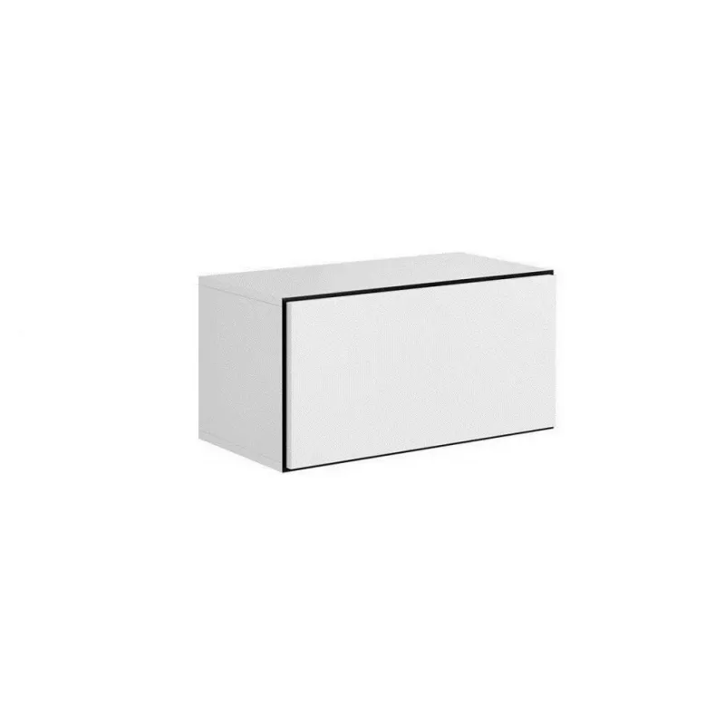 Spintelė laikymui cama meble ROCO RO3, pastatoma prie sienos, 75×37×39 cm, balta/juoda/balta