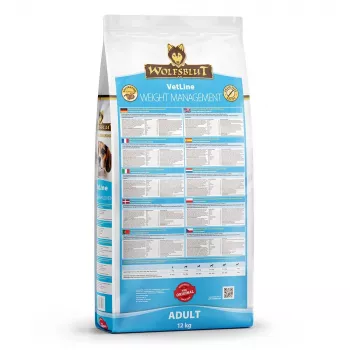 Sausas šunų ėdalas Wolfsblut VetLine Weight Management Turkey 12 kg, be grūdų, 22% baltymų, 8% riebalų