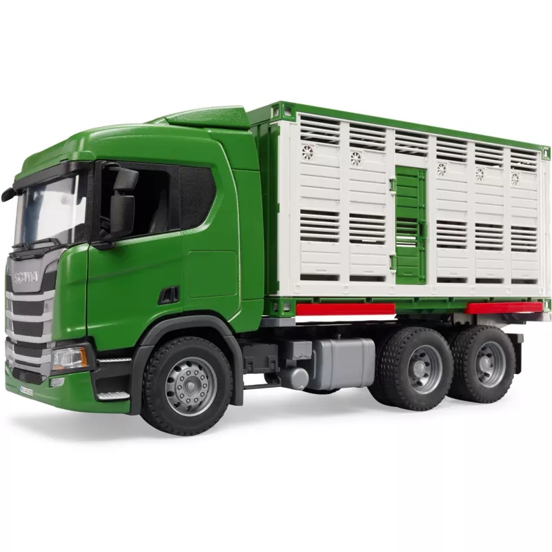 BRUDER Scania Super 560R gyvulių sunkvežimis 1:16