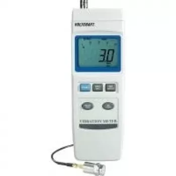 Voltcraft VBM-100 Vibracijų matavimo prietaisas, duomenų registratorius ± 5 % 0.5 - 199.9 mm/s, 0.05 - 19.9 cm/s, 0.02 -