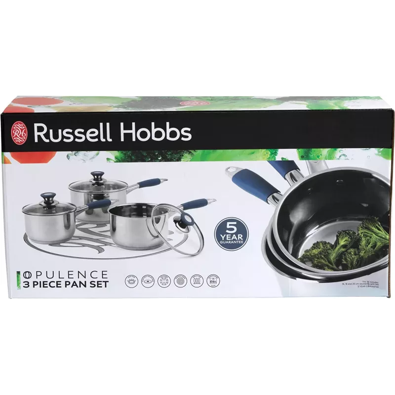 Puodų komplektas Russell Hobbs RH01178EU 3 dalių, mėlynas