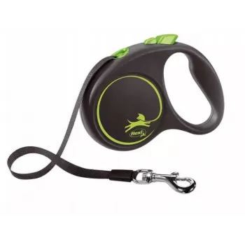 FLEXI Black Design S – ištraukiamas pavadėlis – 5 m
