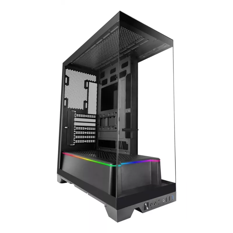 TACENS Mars Gaming MCPRISMA Midi Tower PC korpusas, juodas, grūdintas stiklas, ATX/Micro-ATX/Mini-ITX, 2x3,5 colio + 2x2,5 colio lizdai