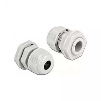 Kabelio įvadas DeLOCK 60374 pilkas plastikinis 2 vnt.
