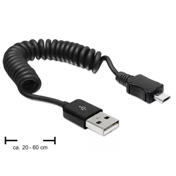 USB kabelis DeLOCK USB 2.0-A / USB micro-B 0,6 m