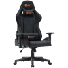 Gaming kėdė CANYON Irida RGBCH03 RGB juoda ergonomiškas dizainas, reguliuojami porankiai, atlošiama nugara