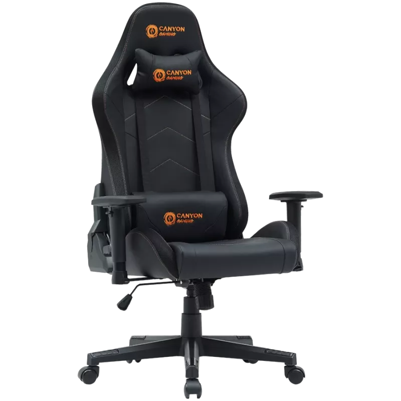 Gaming kėdė CANYON Irida RGBCH03 RGB juoda ergonomiškas dizainas, reguliuojami porankiai, atlošiama nugara