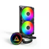 Montech LIGHTFLOW 240 ARGB (B) procesoriaus aušintuvas, 240 mm, skystinis, ARGB