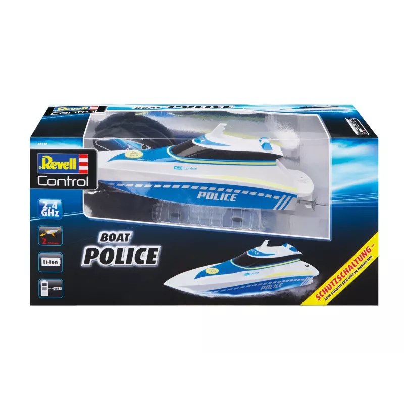 Revell Control Waterpolice RC Pradedančiųjų Motorlaivis 100% RtR 350 mm (24138)