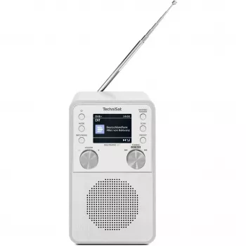 Radijo imtuvas TECHNISAT DigitRadio 317 Baltas – FM ir DAB+ priėmimas, kompaktiškas stalinis dizainas