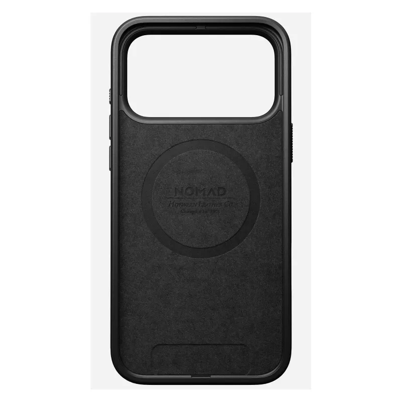 Odininis dėklas Nomad Modern, skirtas iPhone 17 Pro Max (6,9 colio) – Burgundijos, oda+TPU+PC