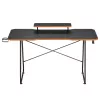 Maclean NanoRS RS170 žaidimų stalas su monitoriaus lentyna, juodas
