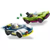 LEGO City 60415 Policijos automobilis ir raketinis automobilis – 213 dalių, 2 minifigūrėlės, nuo 6 metų