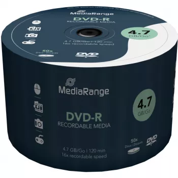 MediaRange MR444 50 vnt. DVD-R 4,7 GB 16x verpstė