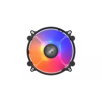 CPU aušintuvas KRUX Integrator RGB KRX0093 su 120 mm PWM ventiliatoriumi, ARGB apšvietimu, 85 W TDP, AM4 lizdui