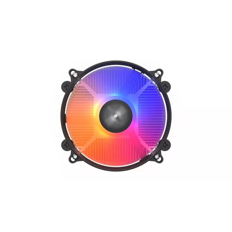 CPU aušintuvas KRUX Integrator RGB KRX0093 su 120 mm PWM ventiliatoriumi, ARGB apšvietimu, 85 W TDP, AM4 lizdui