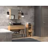 Laisvai pastatoma vonios spinta Top e Shop NEL V DDS ARTISAN, ąžuolo spalvos rėmas, 3 lentynos, 300×300×850 mm