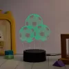 Stalinė lempa MANTA SNL124RGB RGB 3D šviesos dekoratyviniai rutuliai, keičiama LED spalva, dekoratyvinis apšvietimas