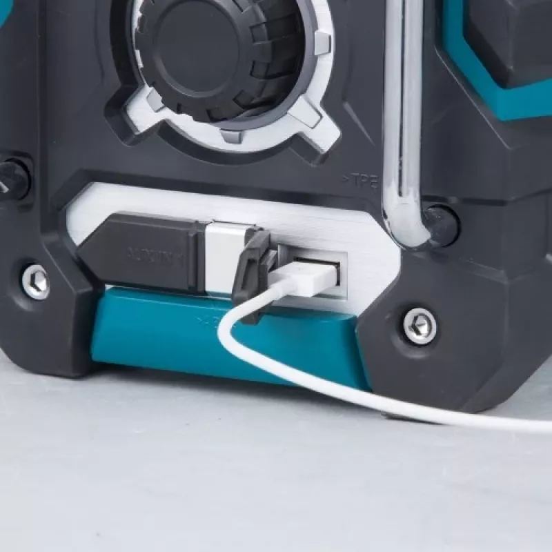 Maitinimo radijas Makita DMR112, juodas, turkiozinis